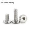 304 Stainless Steel Flat Round Head Beveled Edge Inner Hexagon Countersunk Bolt (M2-M12)