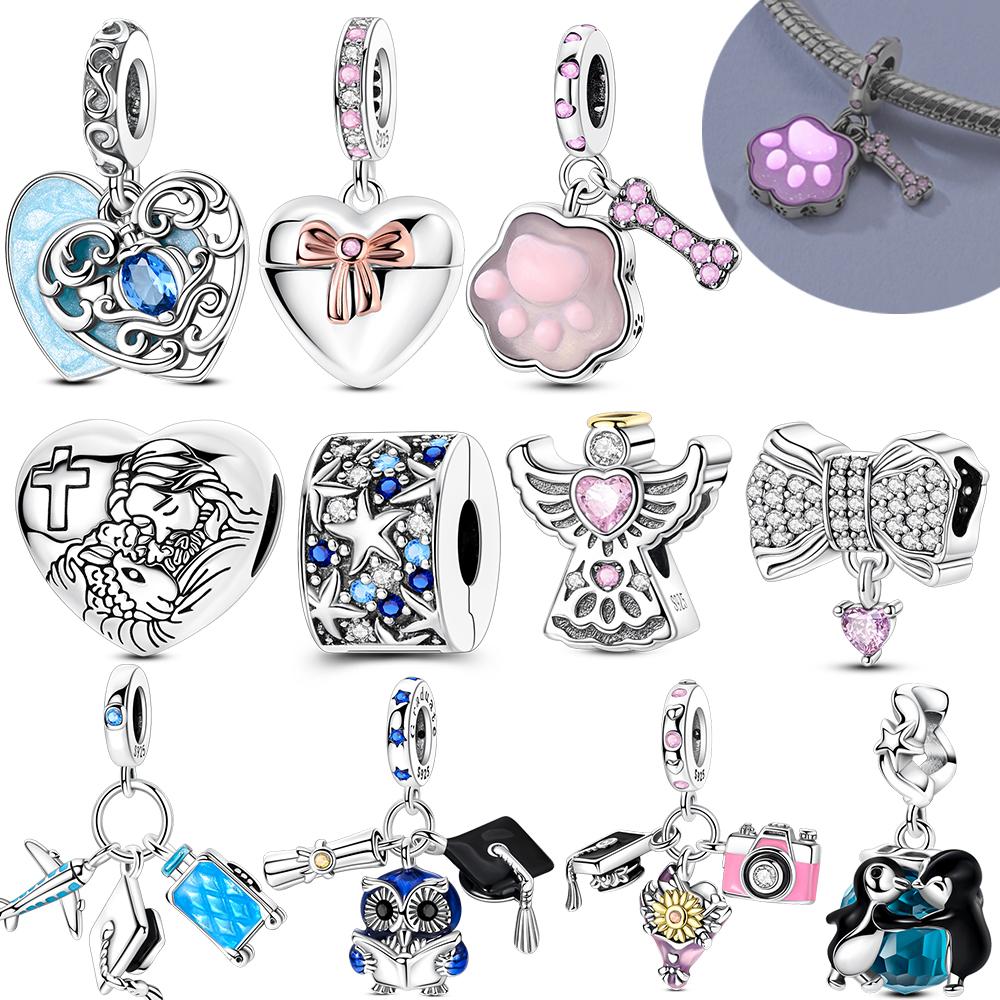 copper Can Be Opened Heart Glowing Cat Charm Bead Charms Compatible With Authentic Pendent Dangle Bracelets Do It Yourself Women Jewellery Gift