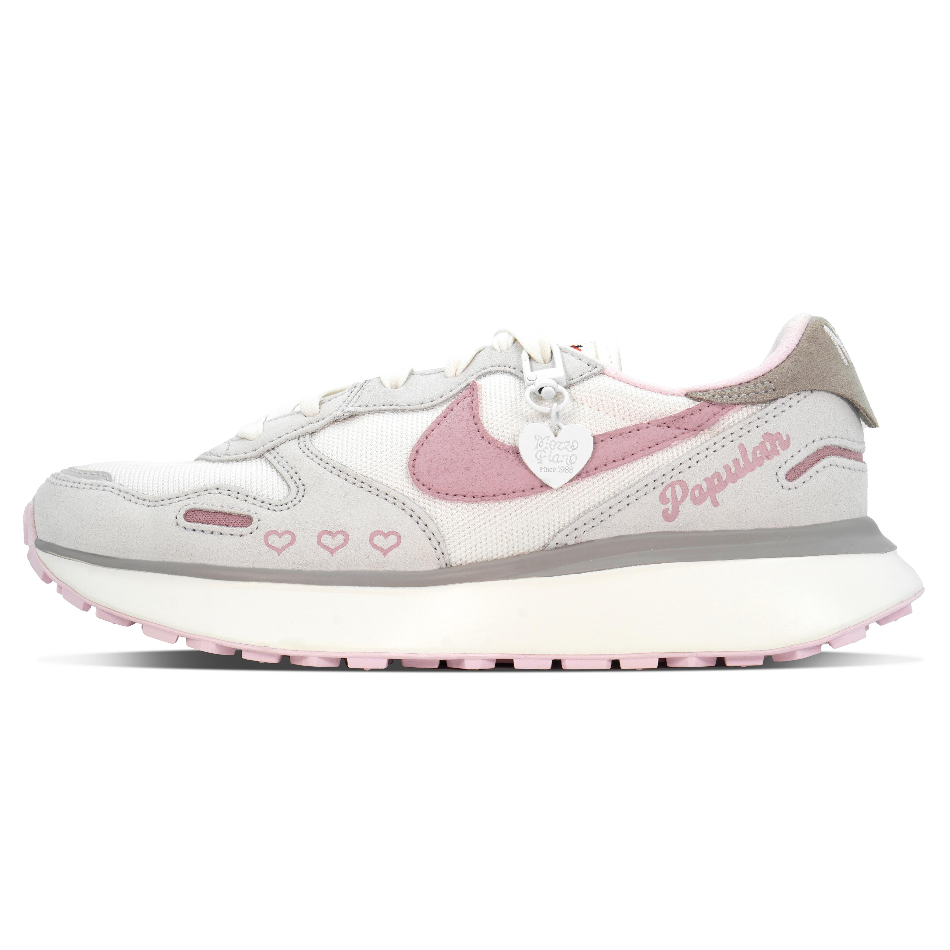 

Nike Phoenix Waffle Mesh Cushioning Low top Casual City Commuting Running Shoes Women s Gray White Pink HV5993-161(Team84-) 38.5