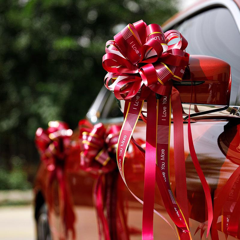 Роскошный набор лент и цветов для украшения свадебного автомобиля