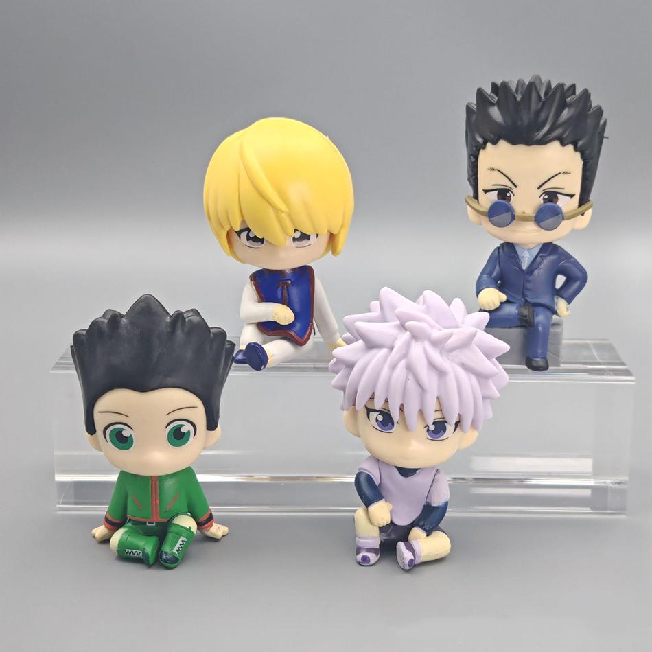 9CM Q Version Hunter x Hunter Action Figure Toy PVC Cartoon Gon Freecss Anime Figure Model Animation Doll Desktop Decoration Toy