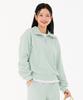 CHASECULT Women'S Ribbed Half-Zip Sweatshirt-Farg5164B0S