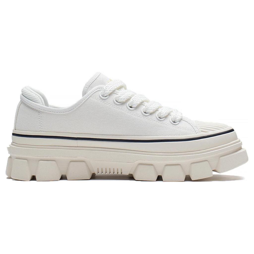 Li Ning CF Tracing Slip Resistant Abrasion Resistant Low top Sports Casual Shoes Unisex White AGCS204-1