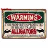 Vintage Warning Funny Animals Metal Sign Chicken Sheep Pig Octopus Wall Poster for Private Wall Painting Decor WY