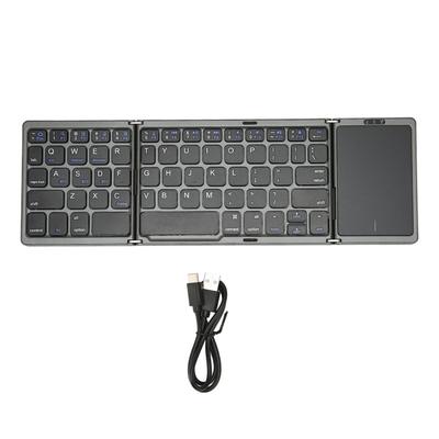 Foldable Keyboard B089T 3 Folded Touchpad Function 64 Keys Portable Type C Charging Magnetic