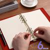 A5 Dot Grid Paper, 6 Hole Punched,A5 Dotted Refill Paper for Planner/Binders/Organizer, 8.3x5.6 Inch,80 Sheets,Beige,100GSM (1)