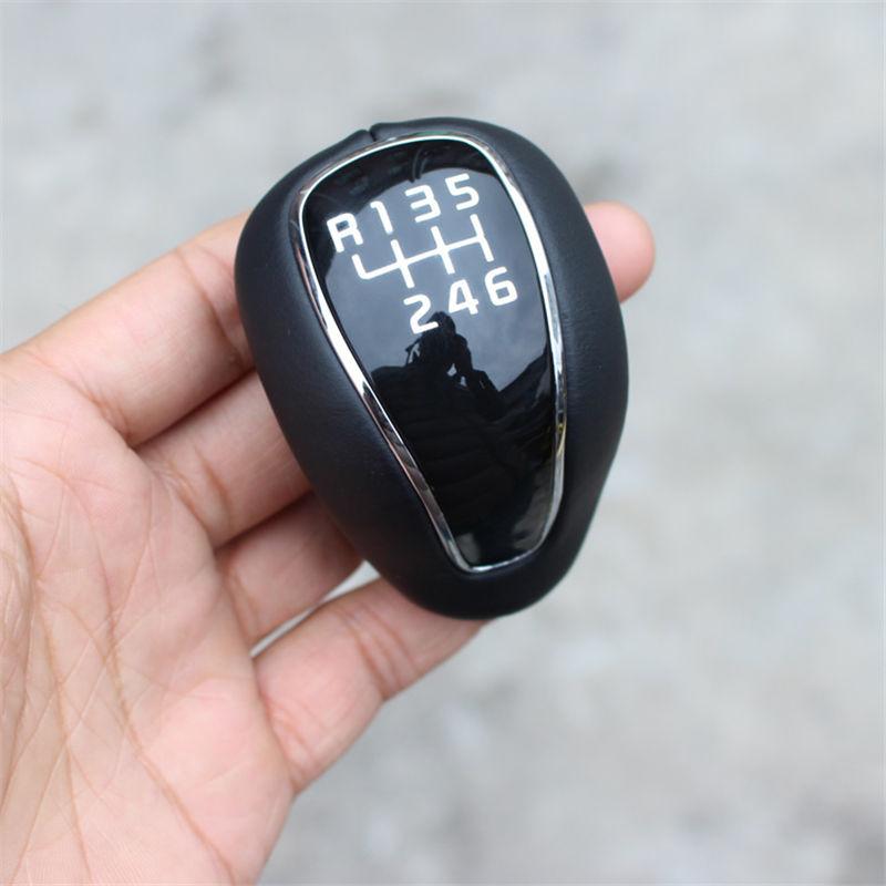 43711A2300 OEM Leather Gear Shift Knob Lever 6-Speed For Kia Sorento UM 2015 - K2500 Bongo 43711C5200