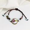 Retro Stone Flower Bracelet Female Jingdezhen Handmade Jewelry Woven Ceramic Pinched Flower Bracelet