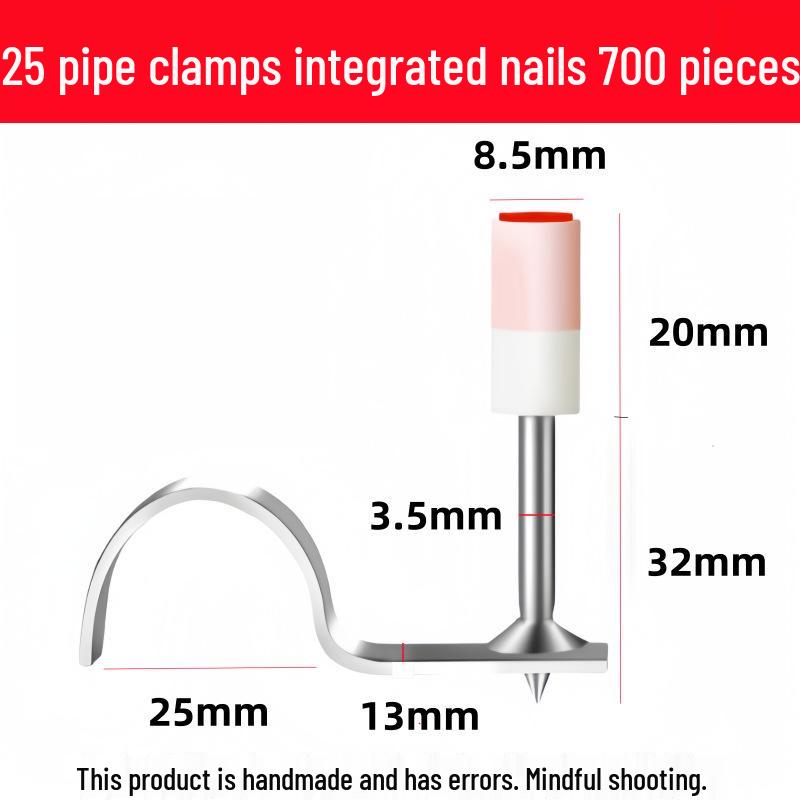 Mini Powder-Actuated Nailer for Ceiling and Concrete with Integrated Fire-Resistant Nails and Cartridge System