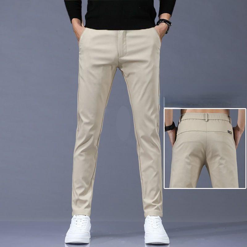 Luxus Gerade Business Casual Männer Hosen Hohe Qualität Designer Frühling Herbst Elegante Männliche Freizeit Lange Formale Hose