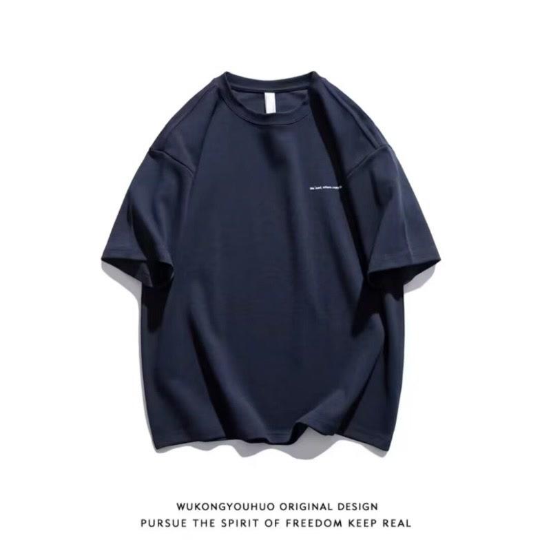 Topuri ușoare, moi, sport, casual, versatile, cu croială elastică, rezistente la șifonare, largi, pentru bărbați, la modă, cu mânecă scurtă, tricou confortabil