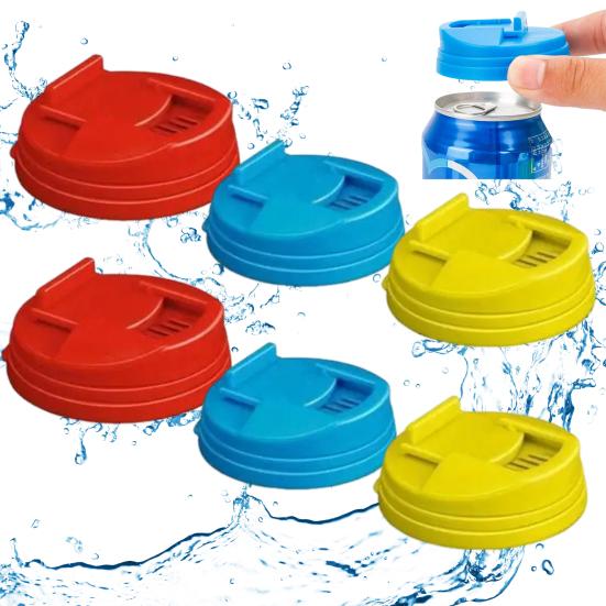 Soda Can Lids Reusable Plastic Covers for Standard 2.4-inch Cans Spill-Proof Dust-Proof Soda Can Protector for Beer Energy Drinks