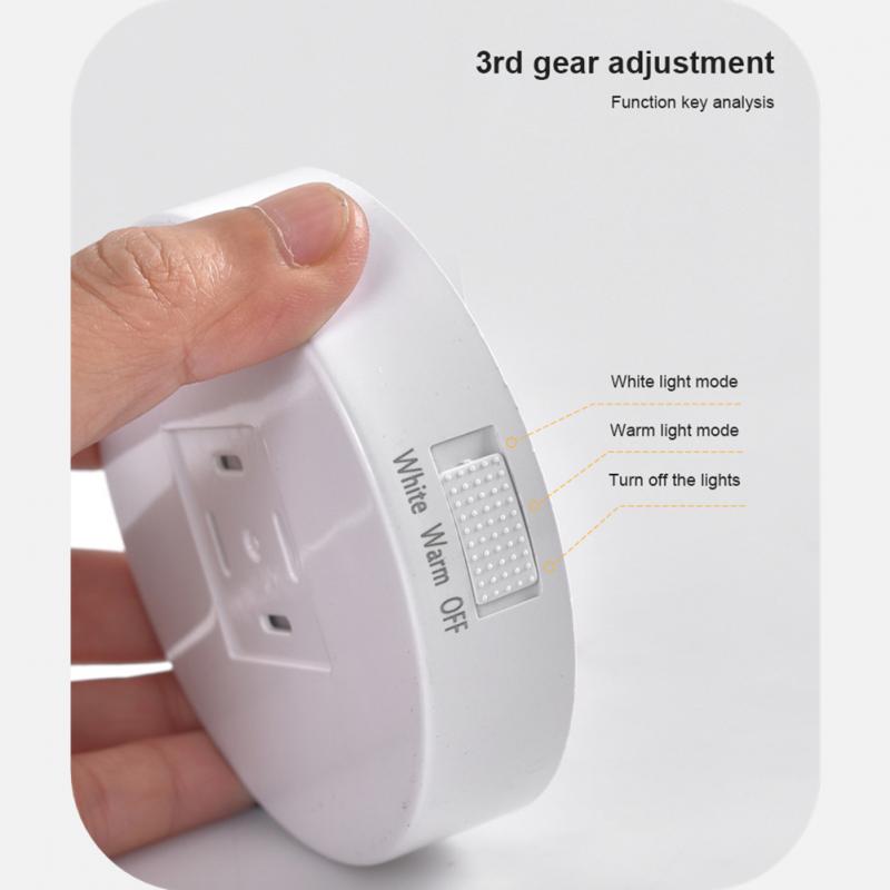 LED Smart Night Light USB Rechargeable Dimmable Night Lamp Wireless Closet Light For Bedroom Kitchen Cabinet Light Motion Sensor