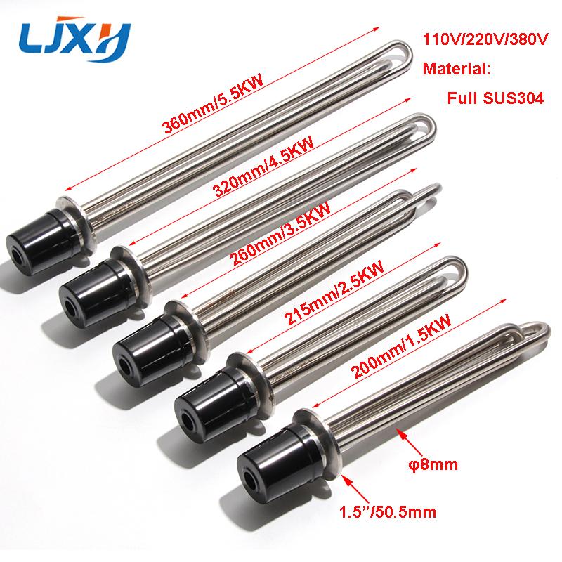 Elemento de aquecimento tubular de imersão de 1,5 polegadas e 50,5 mm com braçadeira tripla 220 V 1,5 kW/2,5 kW/3,5 kW/5,5 kW, aquecedor de água resistente à infusão