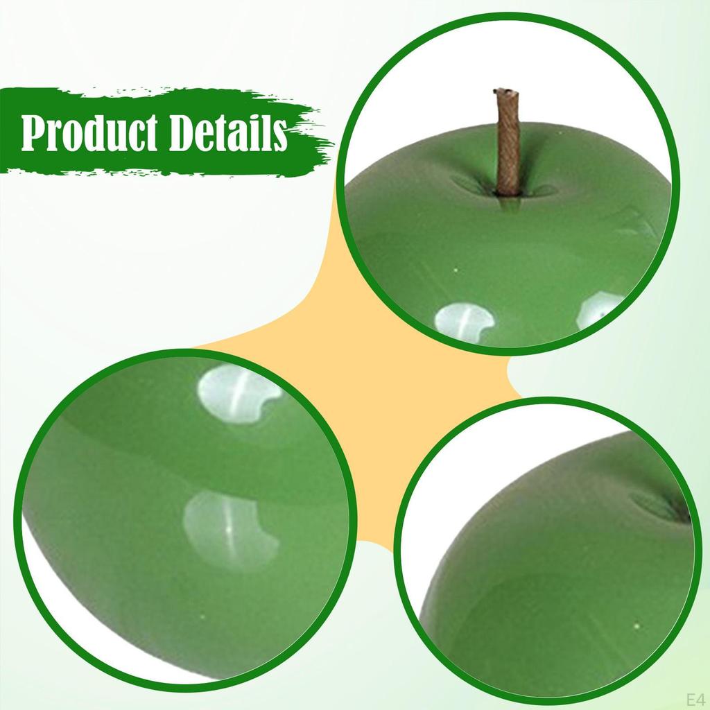 Statue Ceramic Apple Ornament Art Craft Figurine Tabletop Fruit Sculpture Decorative Iron