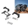 RC Front Rear Bumper Mount Servo Mount Set Aluminum Alloy Bumper Mount Servo Mount for   1Celsius10 RC Crawler Car