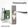Stainless Steel Silent Door Handle with Lock for Indoor Wooden Bedroom Doors