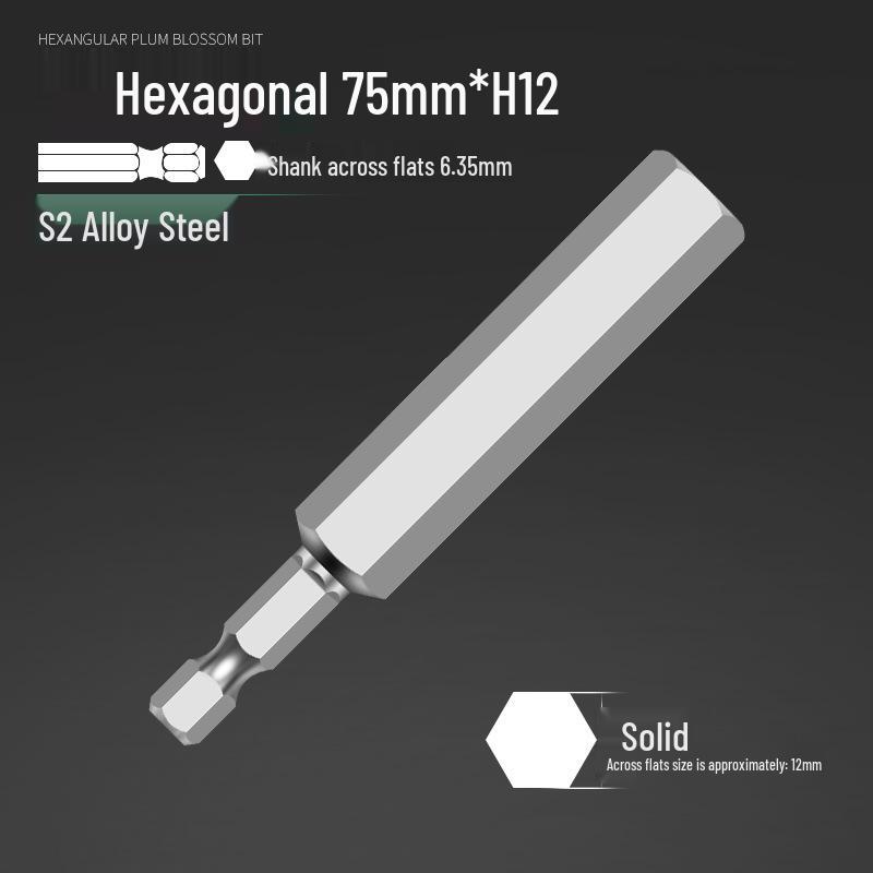 Alloy Steel Magnetic Hexagon Electric & Air Screwdriver Bit Set