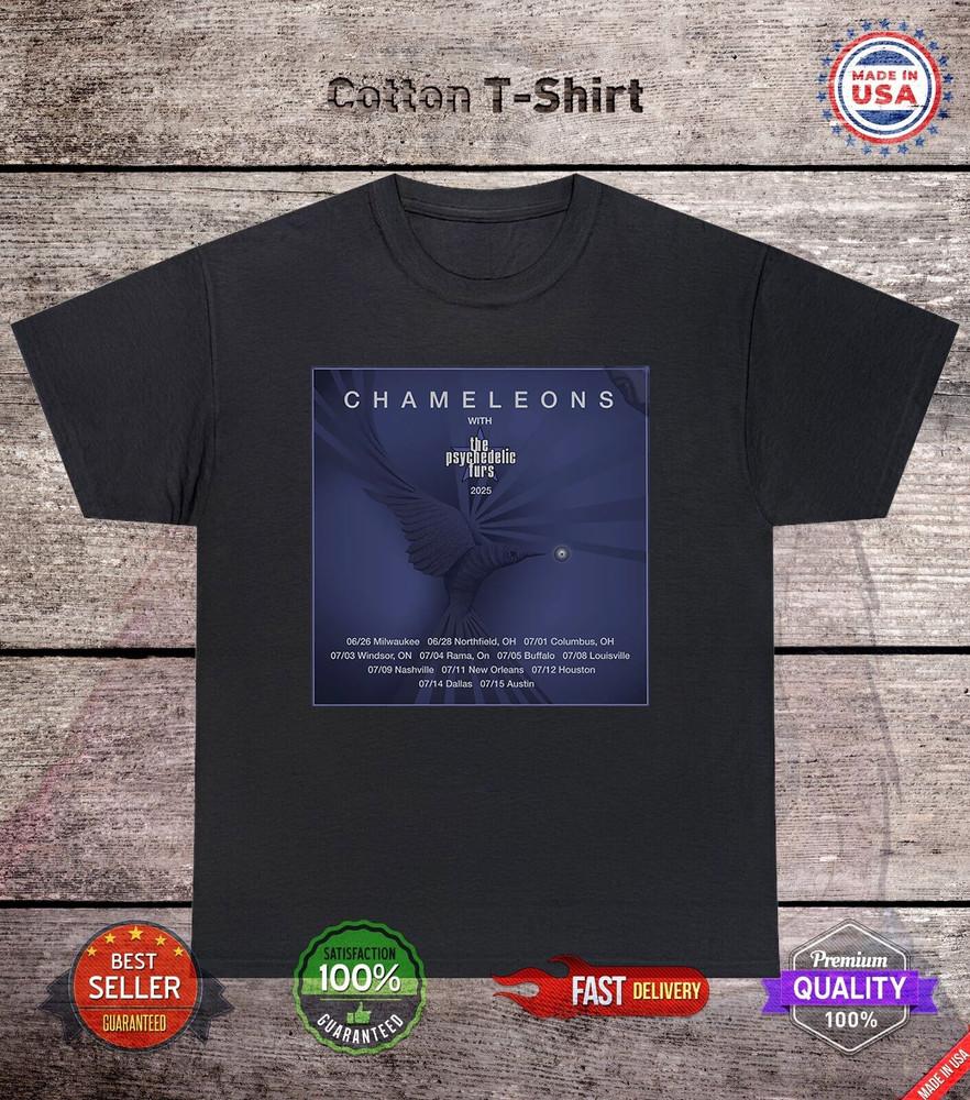 The Chameleons Band With The Psychedelic Furs Tour T Shirt Full Size S-5XL Unisex T-Shirt XL