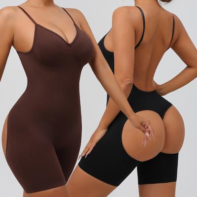 Seamless Bodysuit Shapewear Tummy Control With Low Back Body Shaper Butt Lifter Camisole Lingerie Corset Underwear