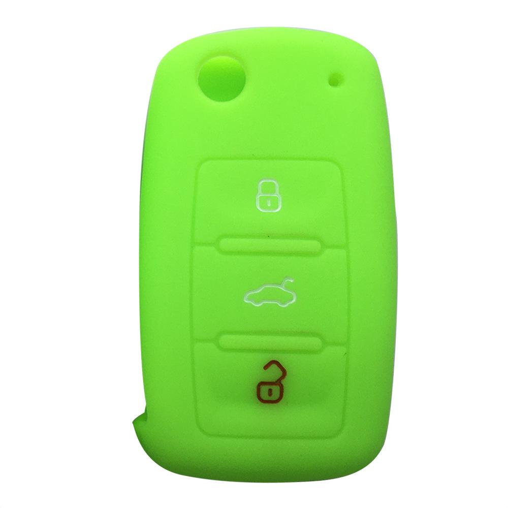 Silikon-Schlüsselhülle für Volkswagen 3-Tasten-Modelle: Bora, Sagitar, Lingyu, CC, Golf, Tiguan, Lavida