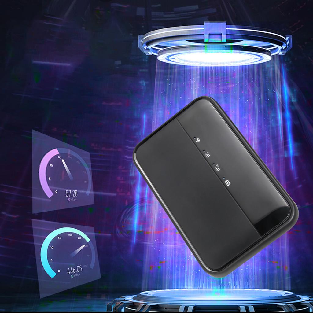 5G WiFi Mobile Hotspot for Travel Support 16 Devices 10000mAh Type C Charging 5G Portable WiFi6 Mobile Hotspot with Nano SIM Car
