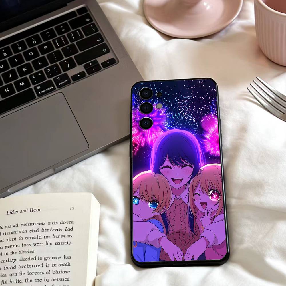 Anime O-Oshi no ko  Phone Case For Samsung S25,24,23,22,30,21,10,9,Ultra,Plus,Lite,FE,4,5 G Soft Black Case