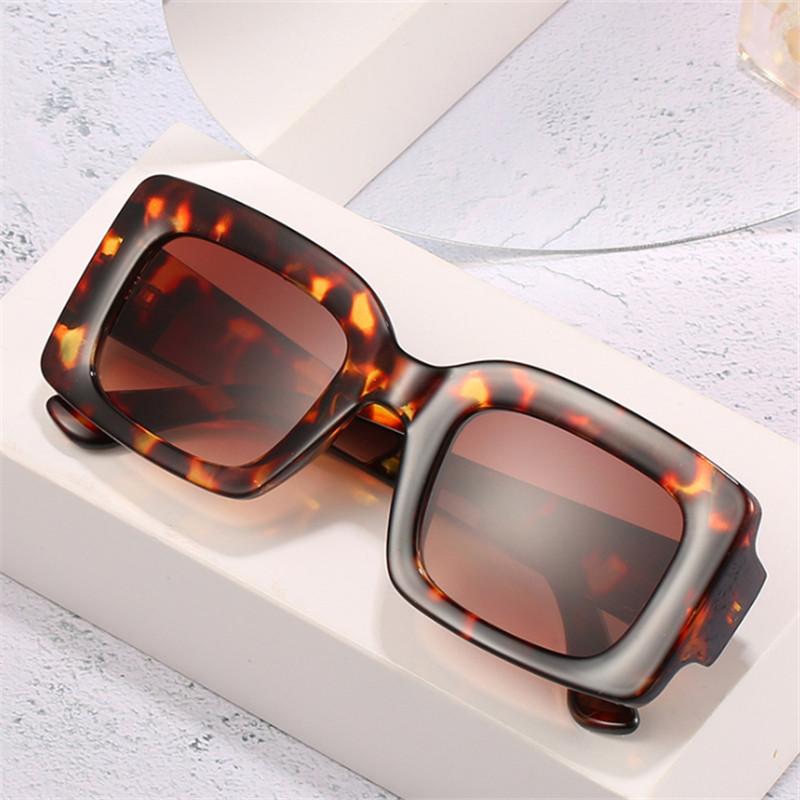 Luxury Brand Square Sunglasses Men Women 2021 Trendy Travel Rectangle Sun Glasses Ladies Vintage Black Eyewear Shades UV400