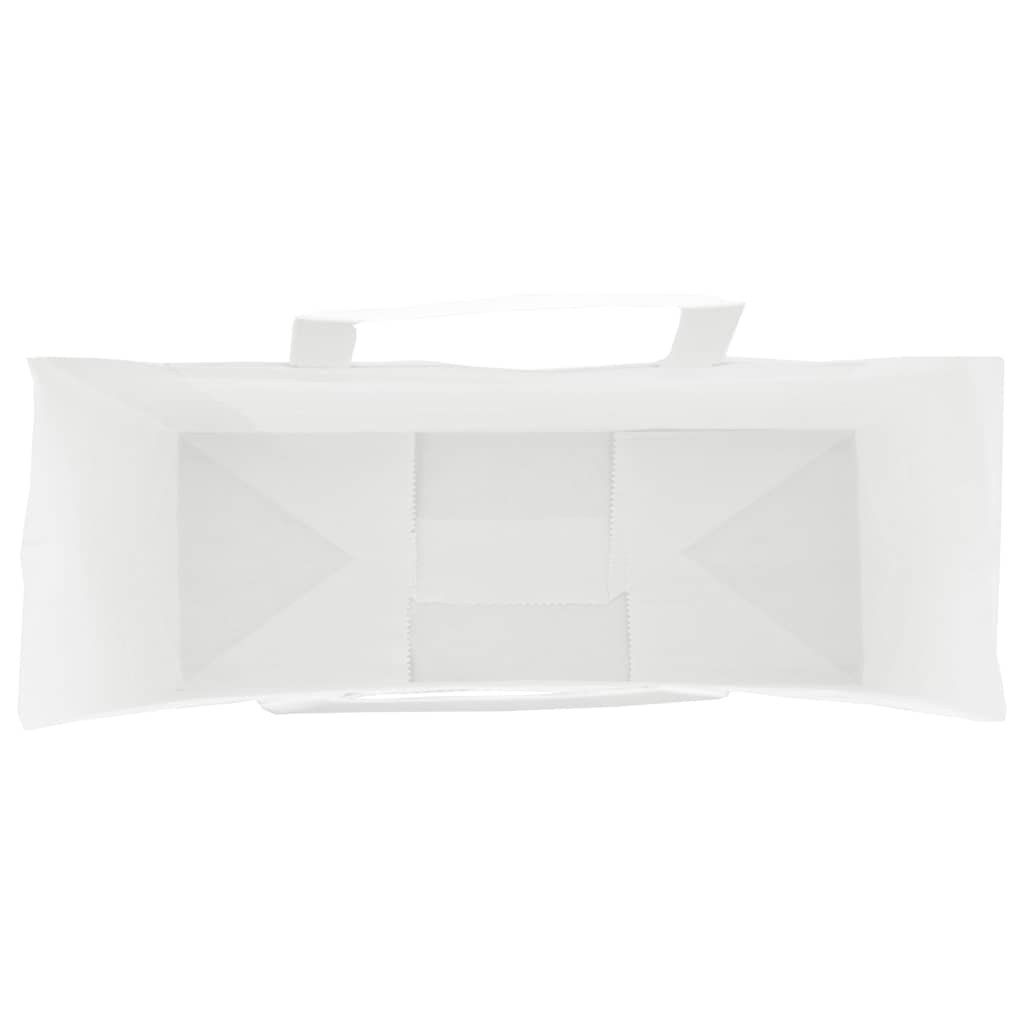 Paper Shopping Bags 250 pcs with Handles White 32 x 12 x 42 cm