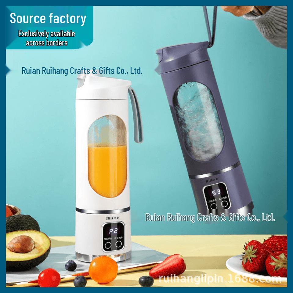 Zelin Premium USB-Charging Portable Juicer Cup - 12-Blade Household & Outdoor Ice Crushing Juicer