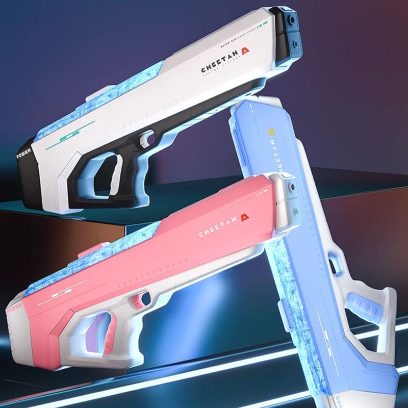 High-Pressure Automatic Water Absorption Squirt Gun - Powerful & Continuous Spray Toy for Kids.