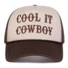 Net Baseball Stitching Stitched Embroidered Alphabet Cowboy It Cool Neutral Gender Women  Men For Caps Spring Autumn Outdoor Adjustable Casual Hats