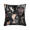 Billie Eilish Fan Merch Povlak na polštář Hit Me Hard & Soft Design alba Potah na polštář Oboustranně potištěný Pro hudební fanoušky Domácí dekorace