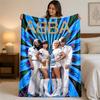 ABBA Print Flanelldecke Gemütlich Warm Plüsch Überwurfdecke Für Bett Sofa Couch Innen Haushaltsgebrauch