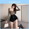 Womens High Waist Pleated Shorts With Drawstring For Casual Summer Wear