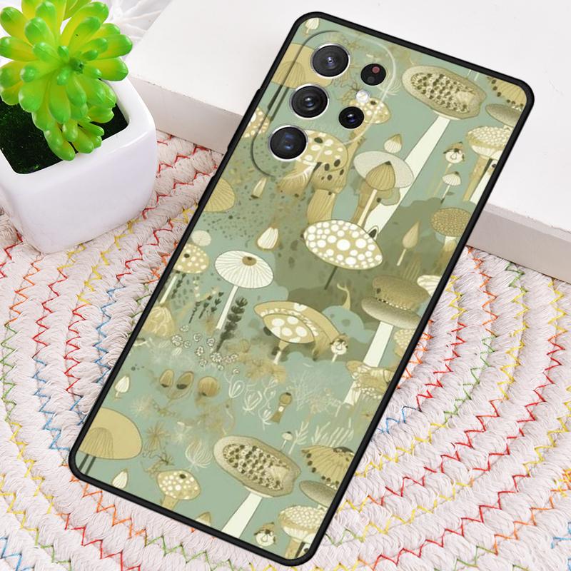 Mushroom Forest Silicone Phone Case For Samsung Galaxy Note 10 Pro S26 S25 S24 S23 S22 S21 Plus S25Ultra Capa Cover