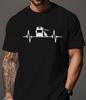 Plus Size Unisexs Tshirt With A Fun Camper Heartbeat Design Tee Suitable For Spring Summer Fall Plus Size Tshirt