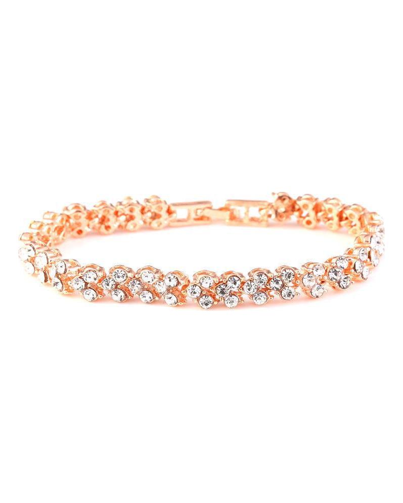 Exquisites Luxus-Armband mit römischem Kristall: Schlichtes, diamantbesetztes Design für den europäischen und amerikanischen Markt, angesagter Außenhandelsstil.