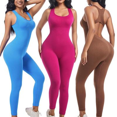 Tuta da Yoga e Fitness da Donna a Manica Lunga Asciugatura Rapida con Modellante in Vita e Sollevamento Glutei.