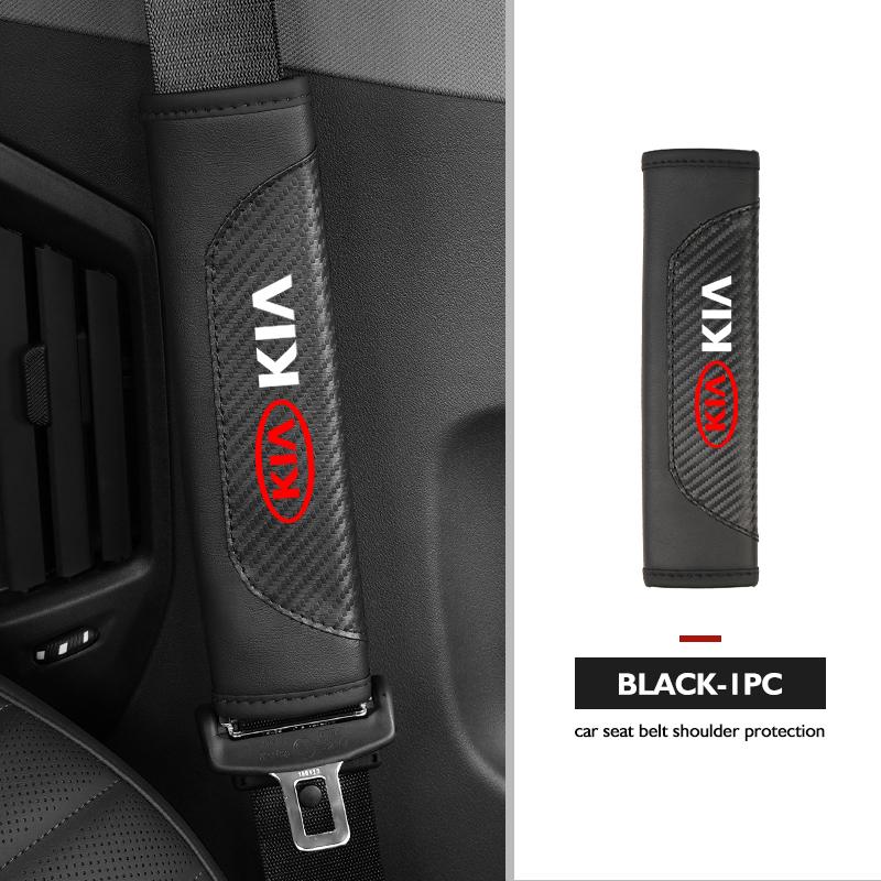 For KIA Car Interior Accessories Auto Seat Belt Cover Shoulder Pad Cerato Soul Venga Forte Spectra Sedona Niro CadenzaCH0 