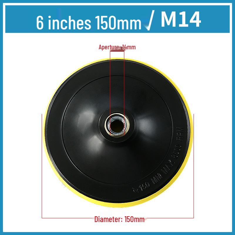 Self-Adhesive Polishing and Backing Pads for Angle Grinder: Wet, Dry, and Stone Options with Connector and Rubber Soft Backing Pad