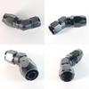 Cooler Hose End Adapter, 45°, Set of 2, Aluminum Fittings, AN4, AN6, AN8,