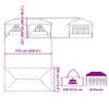 Pop Up Party Tent 575 X 288 X 245 Cm Blue