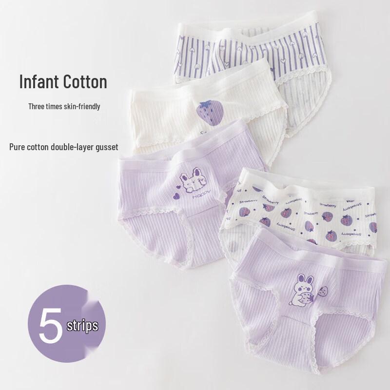 Moonkids Girls' Breathable A-Class Underwear Briefs