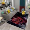 Multicolor Rose Flower Carpet for Lovers Bedroom Decor Rugs Living Room Carpet Kitchen Bedroom Door Entrance Non-slip Carpets