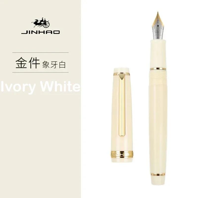 JINHAO 82 Fountain Pen Transparency Pen Spin Golden EF F M Nib Business Office School Supplies Ink Pens Stationery