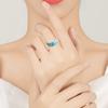 Blue Cloud Acrylic Ring Colorful Thick Ring With Girls Ladies Beach Jewelry 