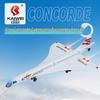 Kaiwei 1:168 Concorde Supersonic Passenger Jet Model with Sound and Light.
