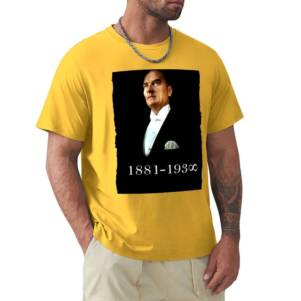 Ataturk Forever T-Shirt Korean Fashion Quick Drying Short Sleeve Tee Vintage T Shirt Men