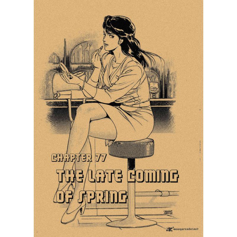 Free Shipping Tsukasa Hojo Retro Manga Art Poster for Cafe & Bar Decor
